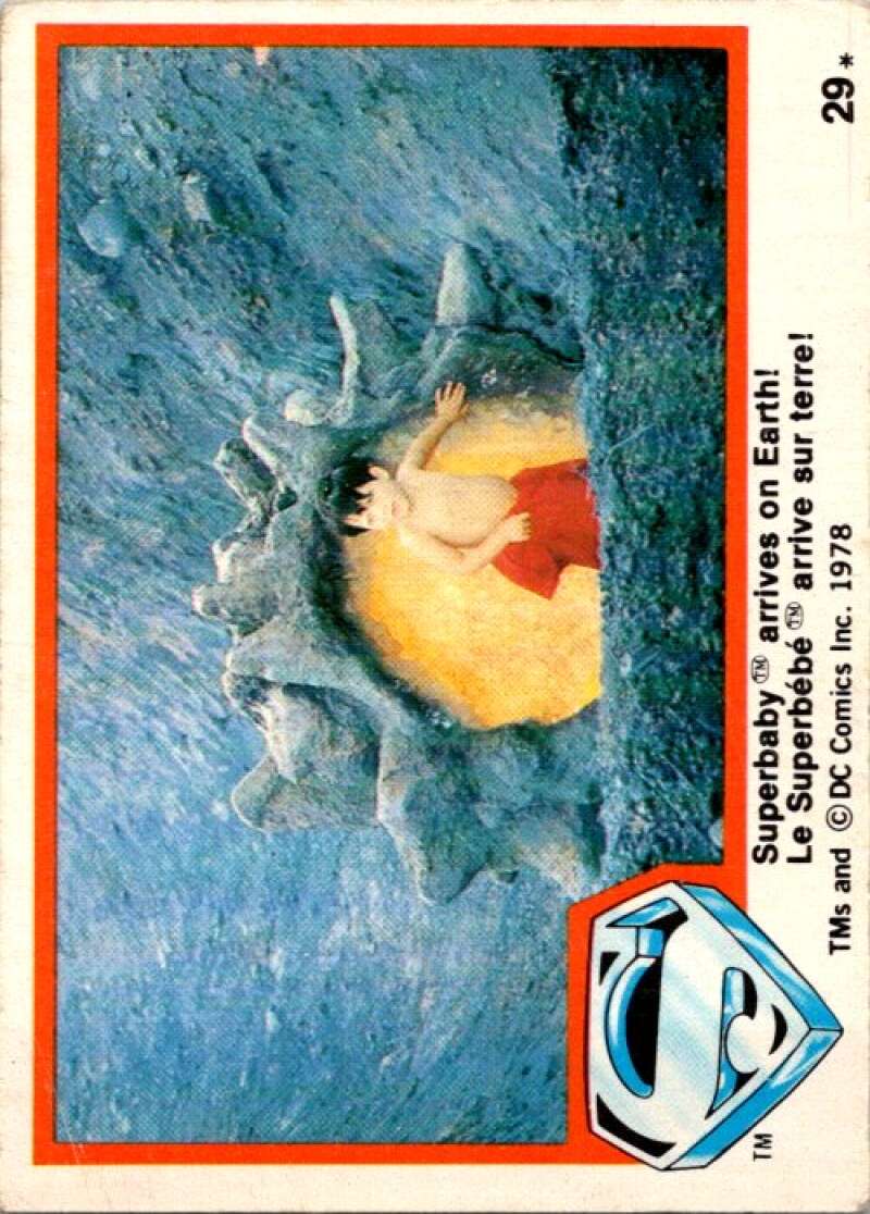 1978 OPC Superman #29 Superbaby arrives on Earth!   V51756 Image 1