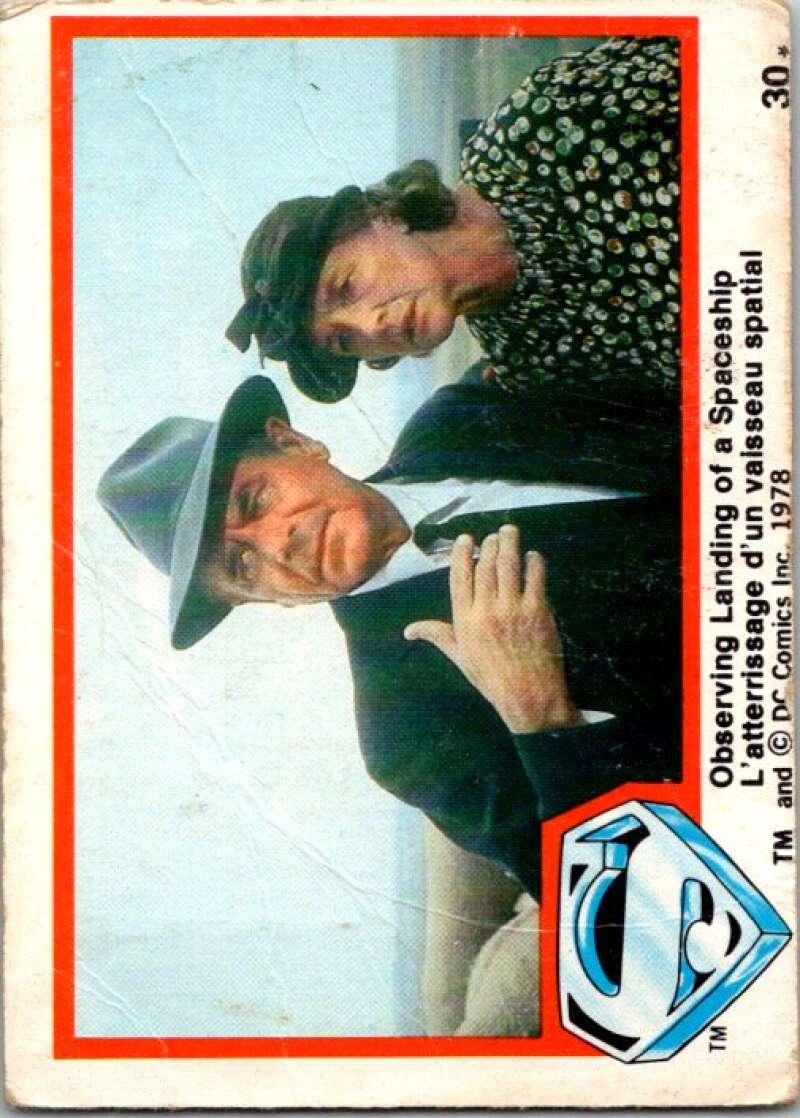 1978 OPC Superman #30 Observing Landing of a Spaceship   V51757 Image 1