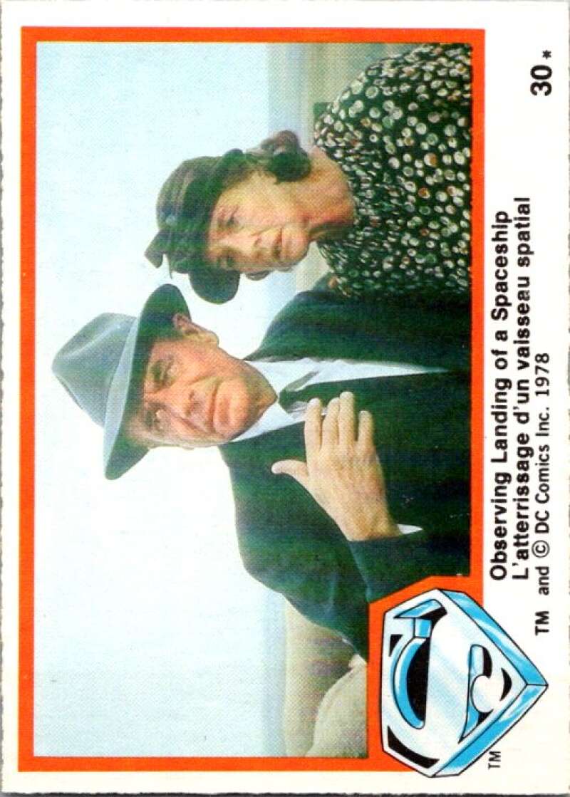 1978 OPC Superman #30 Observing Landing of a Spaceship   V51758 Image 1
