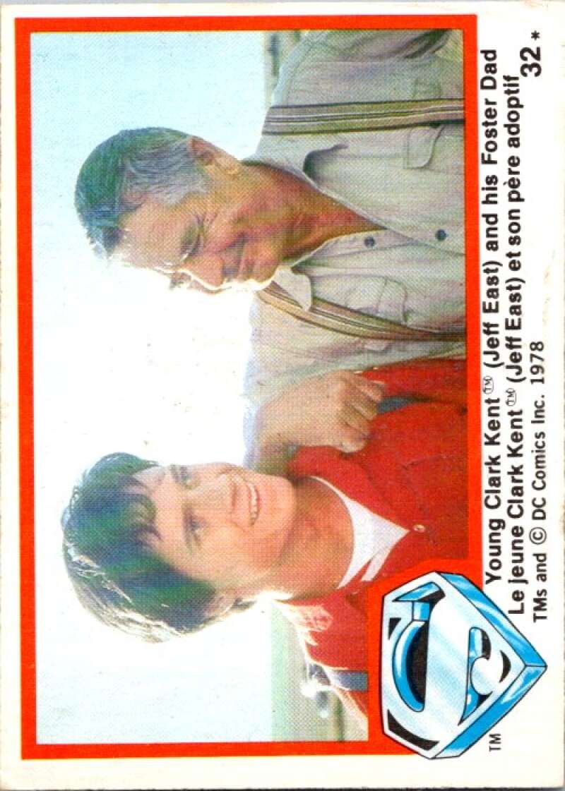 1978 OPC Superman #32 Young Kent and his Foster Dad   V51768 Image 1
