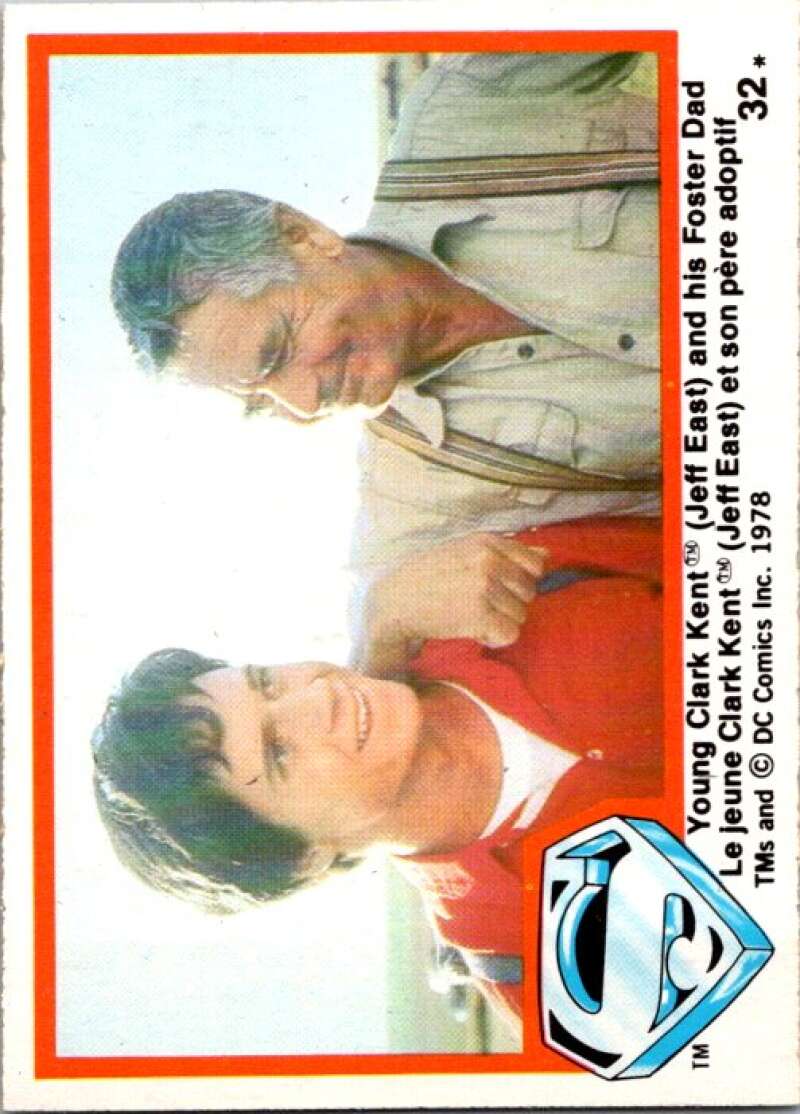 1978 OPC Superman #32 Young Kent and his Foster Dad   V51770 Image 1