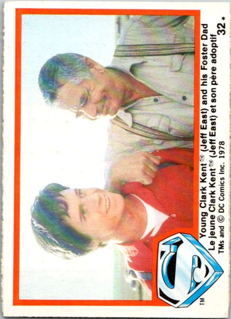 1978 OPC Superman #32 Young Kent and his Foster Dad   V51771 Image 1