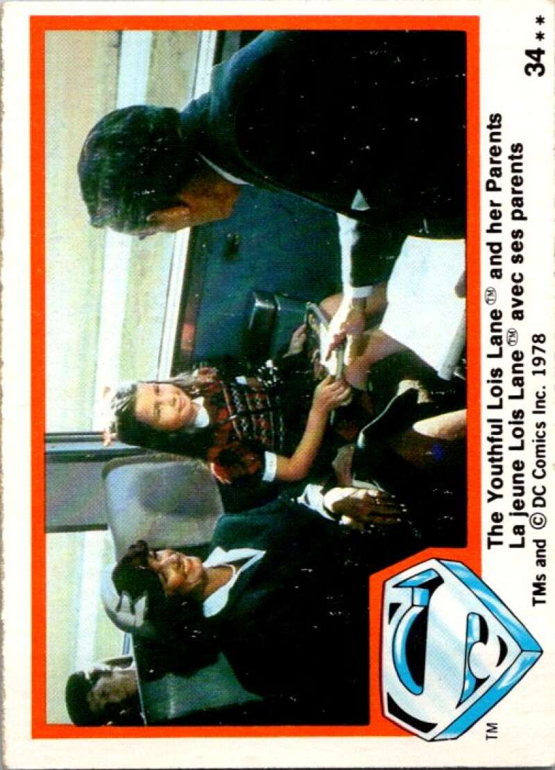 1978 OPC Superman #34 Youthful Lois Lane and her Parents   V51777 Image 1
