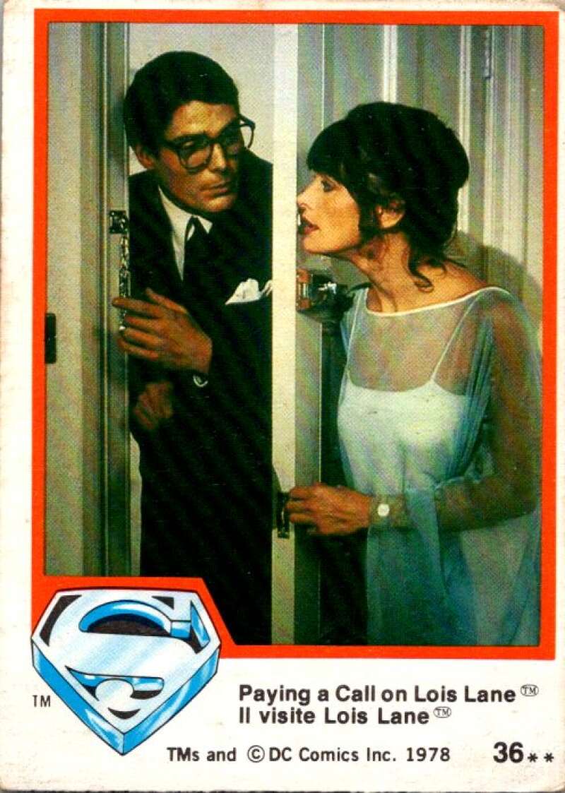 1978 OPC Superman #36 Paying a Call on Lois Lane   V51786 Image 1