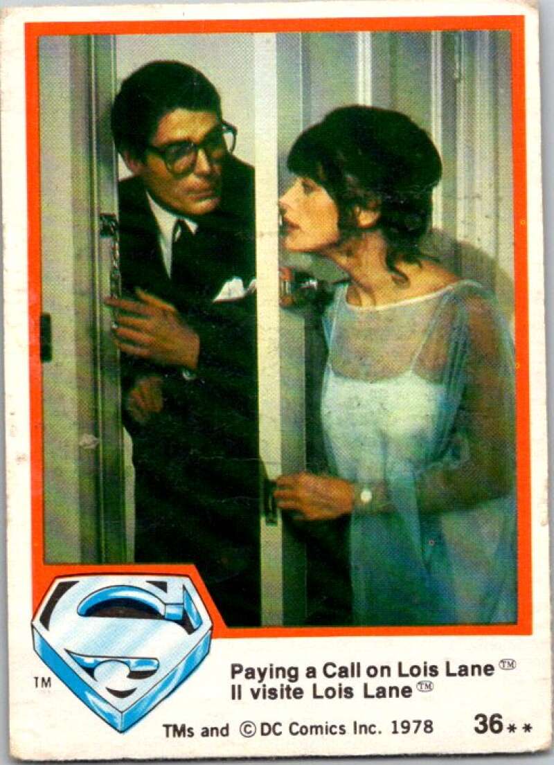1978 OPC Superman #36 Paying a Call on Lois Lane   V51787 Image 1