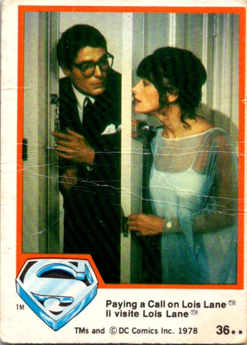 1978 OPC Superman #36 Paying a Call on Lois Lane   V51788 Image 1