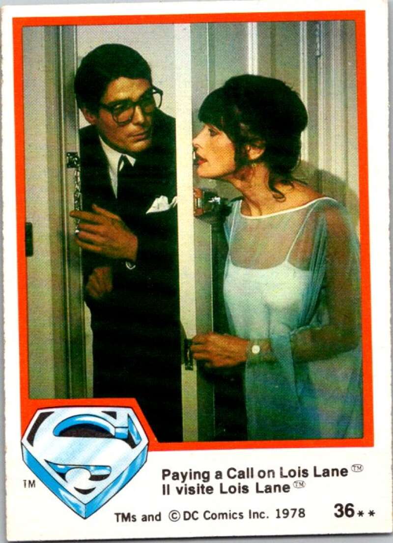 1978 OPC Superman #36 Paying a Call on Lois Lane   V51789 Image 1