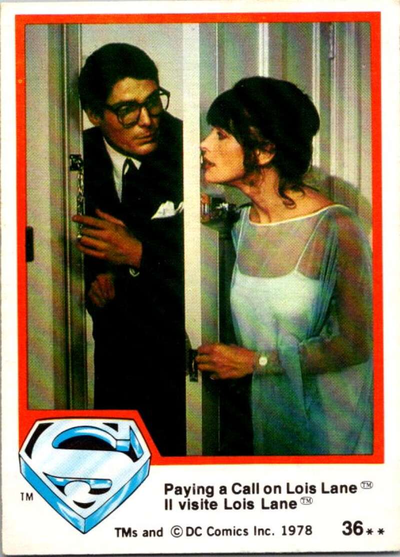 1978 OPC Superman #36 Paying a Call on Lois Lane   V51792 Image 1