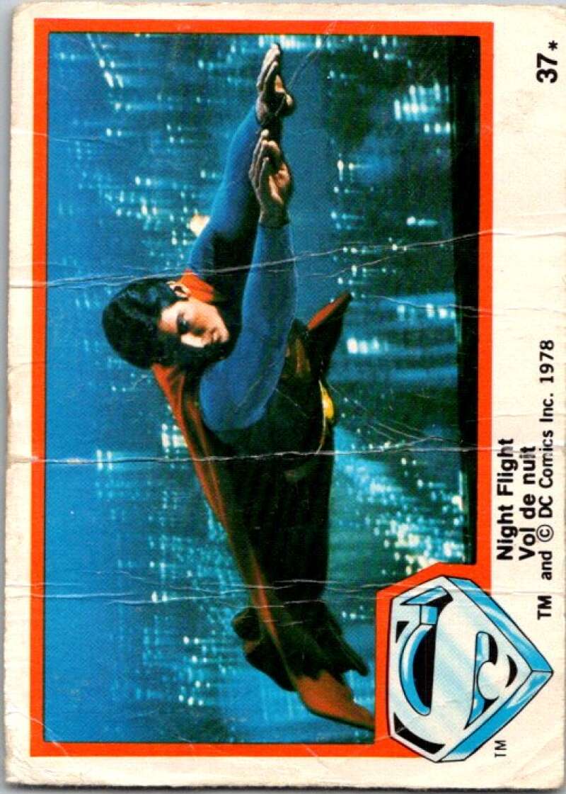1978 OPC Superman #37 Night Flight   V51794 Image 1