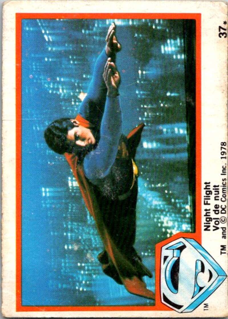1978 OPC Superman #37 Night Flight   V51795 Image 1