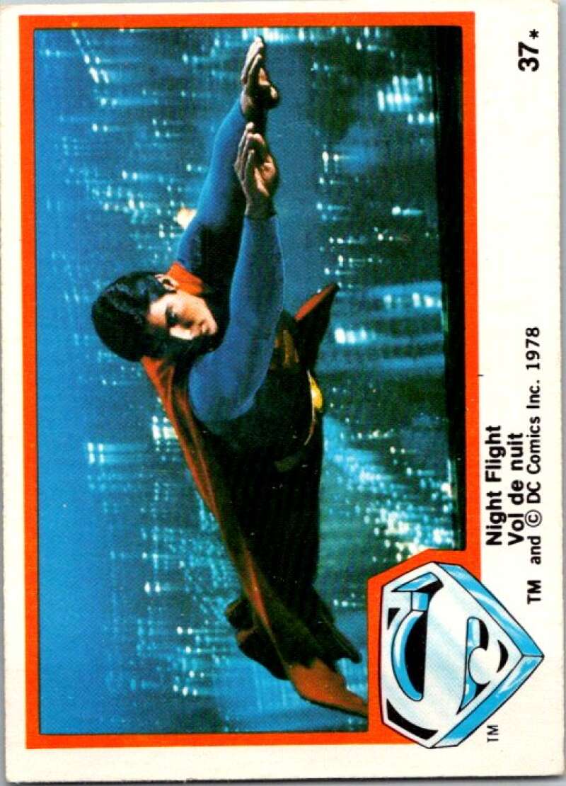 1978 OPC Superman #37 Night Flight   V51796 Image 1