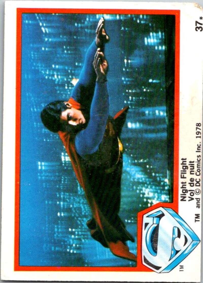 1978 OPC Superman #37 Night Flight   V51800 Image 1