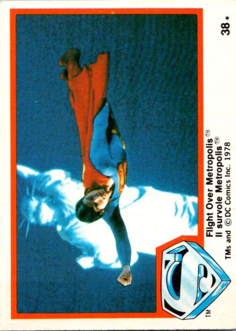 1978 OPC Superman #38 Flight Over Metropolis   V51804 Image 1