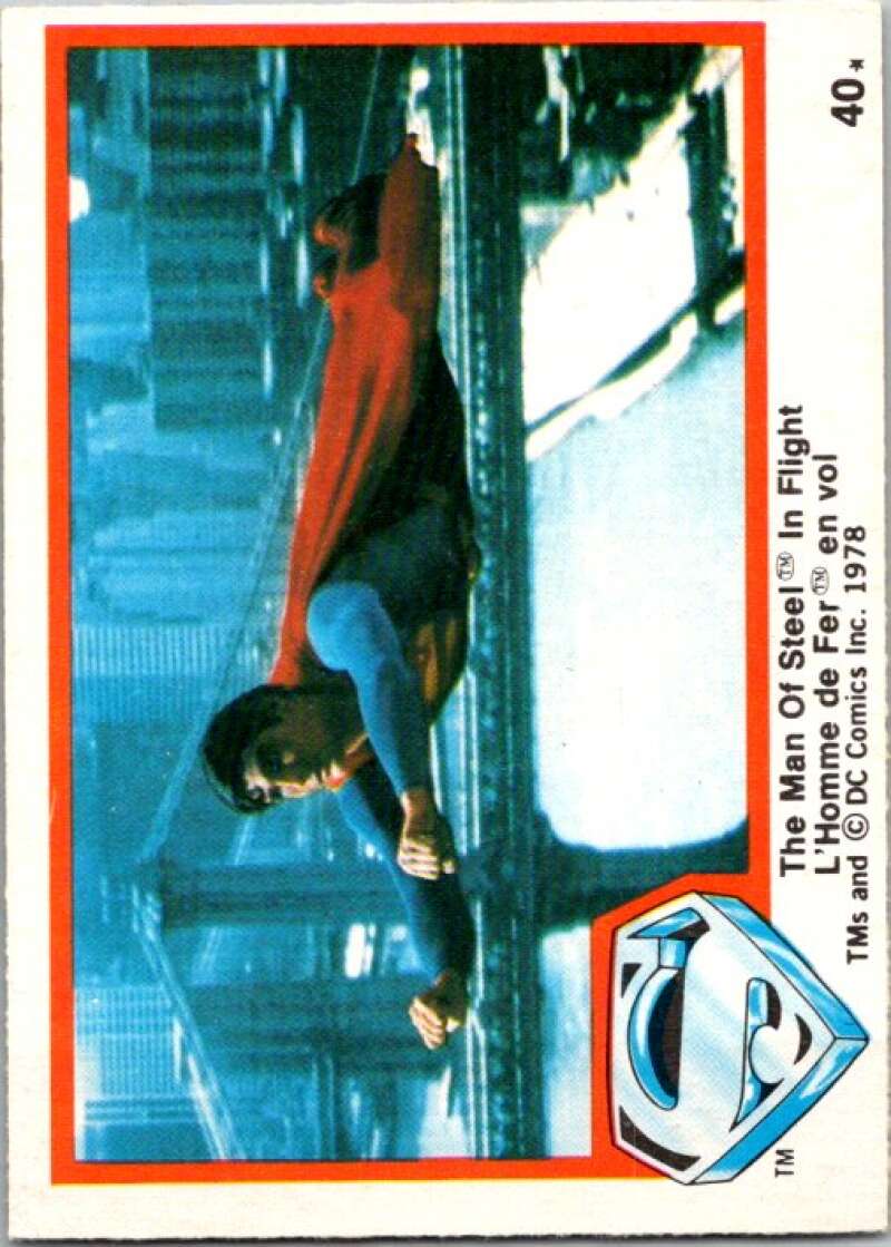 1978 OPC Superman #40 The Man Of Steel In Flight   V51809 Image 1