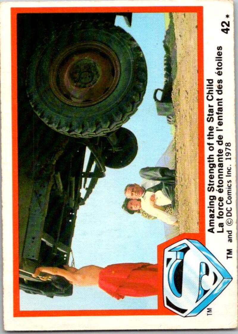 1978 OPC Superman #42 Amazing Strength of Star Child   V51816 Image 1