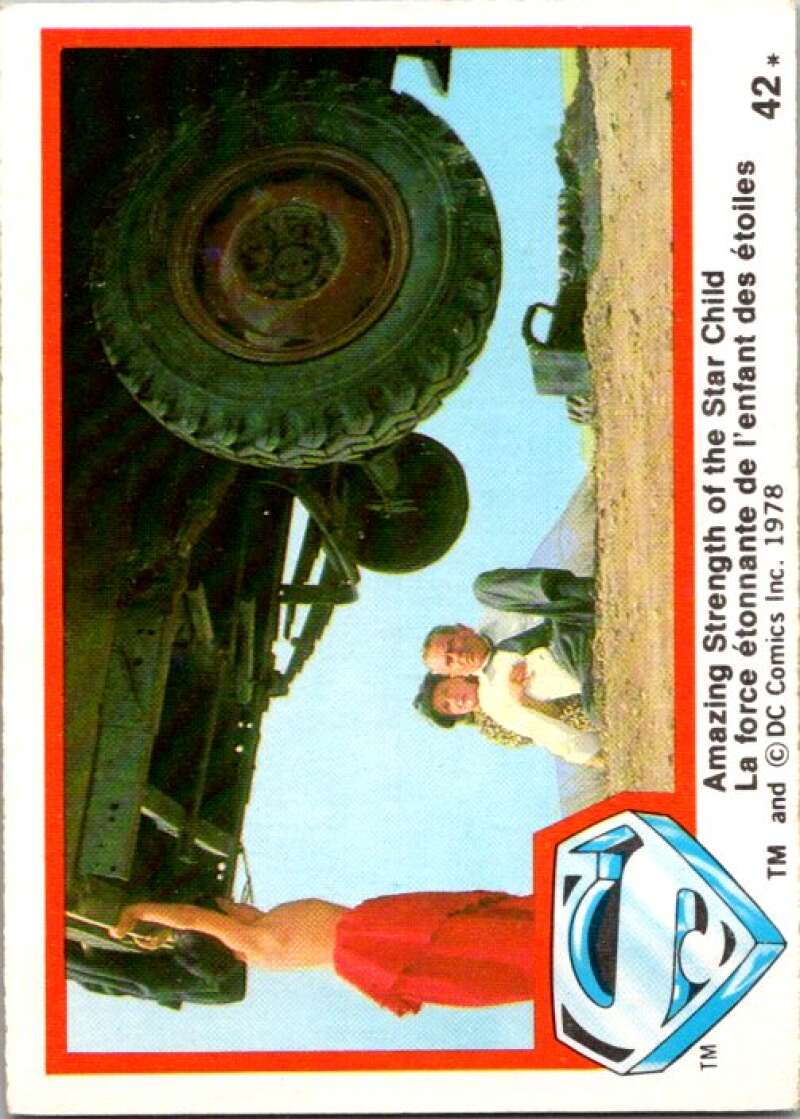 1978 OPC Superman #42 Amazing Strength of Star Child   V51817 Image 1