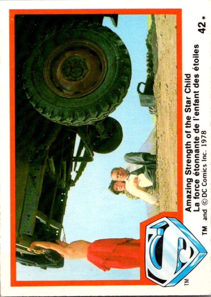 1978 OPC Superman #42 Amazing Strength of Star Child   V51818 Image 1