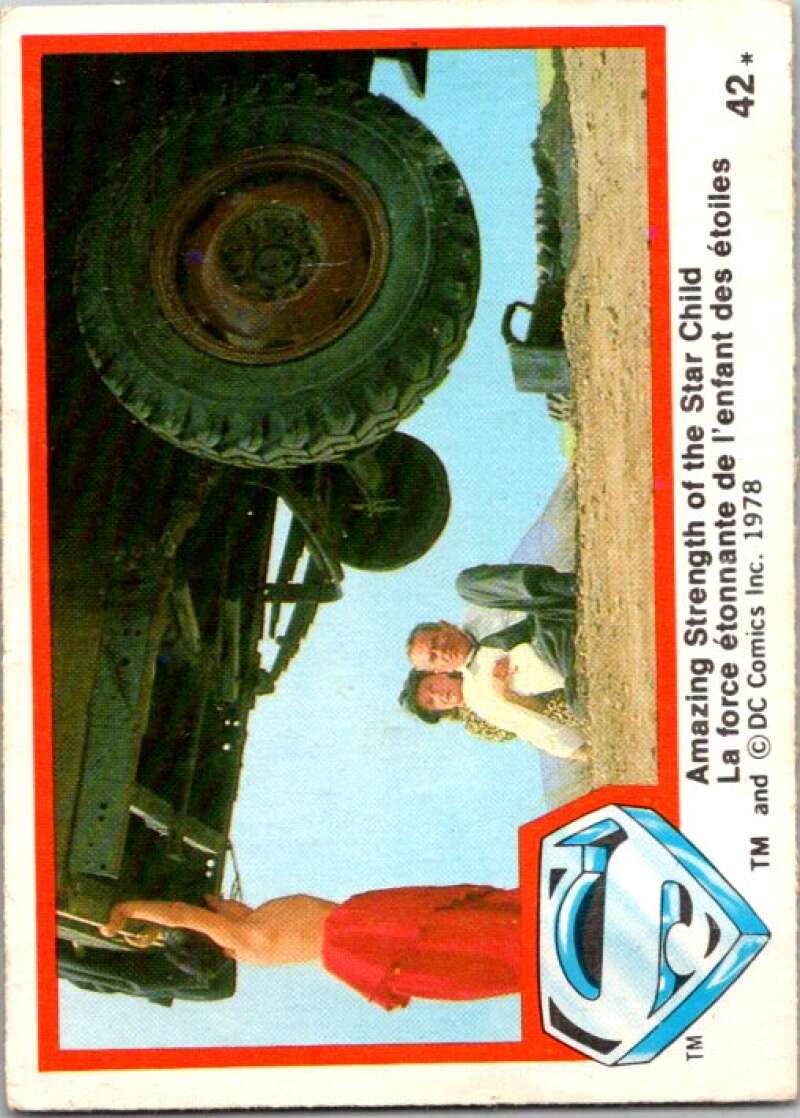 1978 OPC Superman #42 Amazing Strength of Star Child   V51819 Image 1