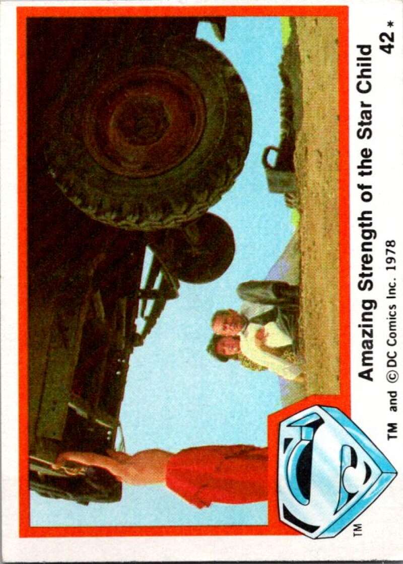 1978 Topps Superman #42 Amazing Strength of Star Child   V51821 Image 1