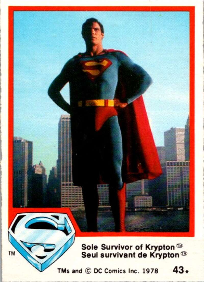 1978 OPC Superman #43 Sole Survivor of Krypton   V51827 Image 1