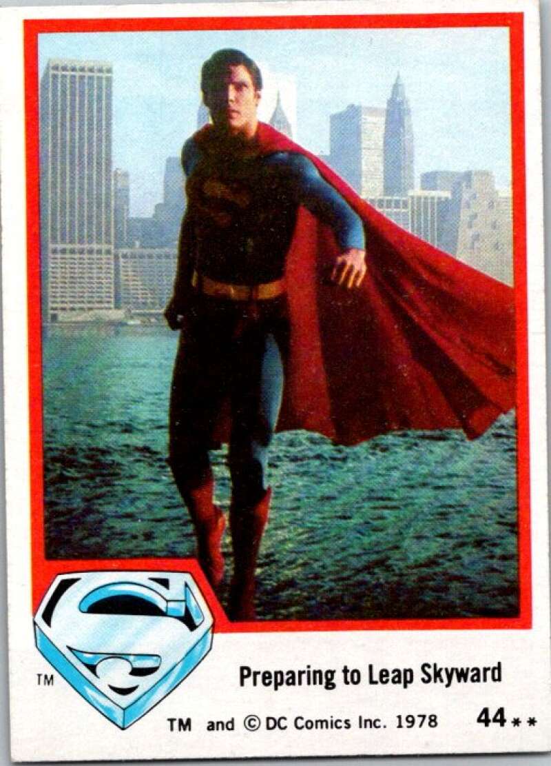 1978 Topps Superman #44 Preparing to Leap Skyward   V51831 Image 1