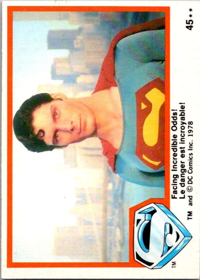 1978 OPC Superman #45 Facing Incredible Odds!   V51834 Image 1