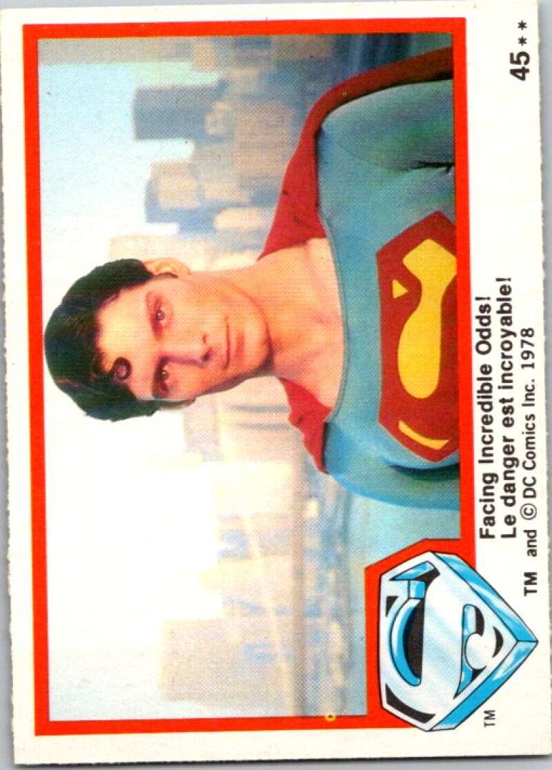 1978 OPC Superman #45 Facing Incredible Odds!   V51835 Image 1