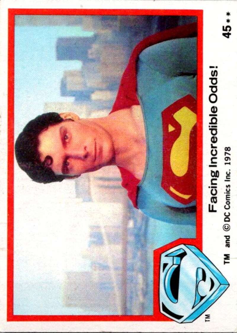 1978 Topps Superman #45 Facing Incredible Odds!   V51838 Image 1