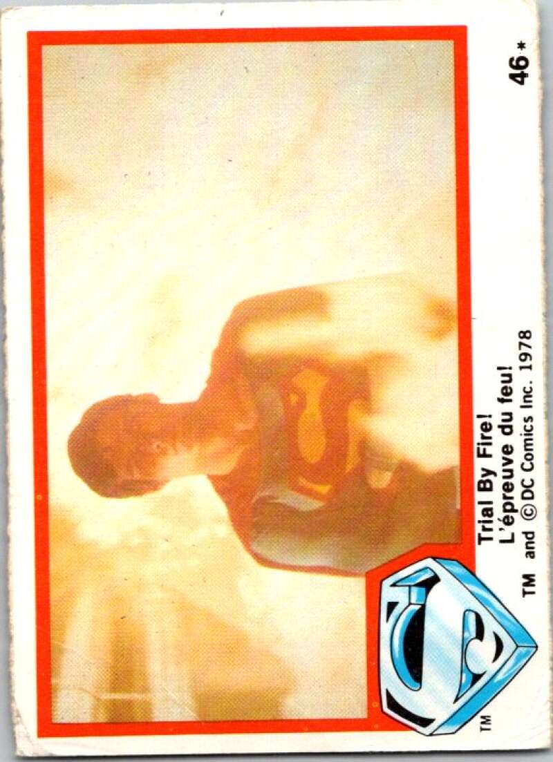 1978 OPC Superman #46 Trial By Fire!   V51839 Image 1