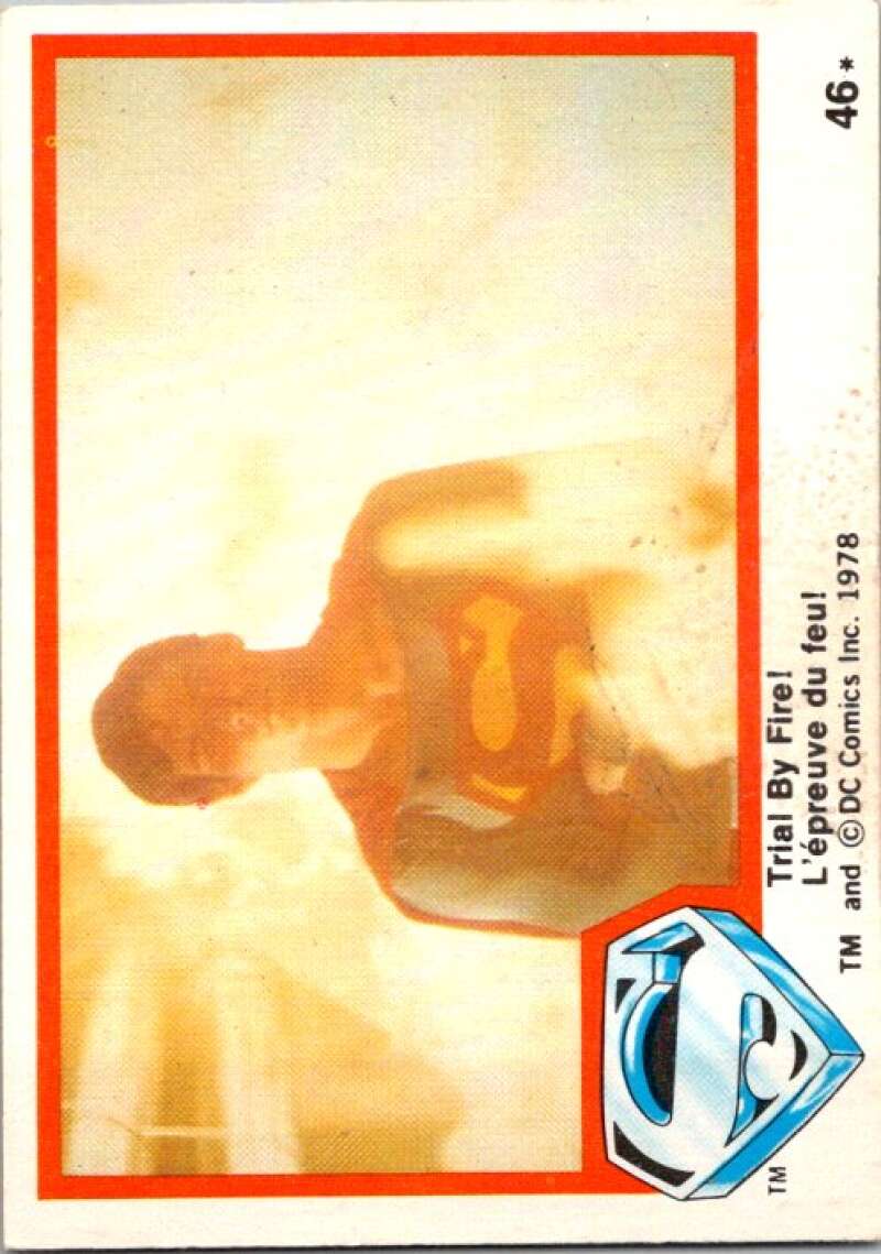 1978 OPC Superman #46 Trial By Fire!   V51840 Image 1