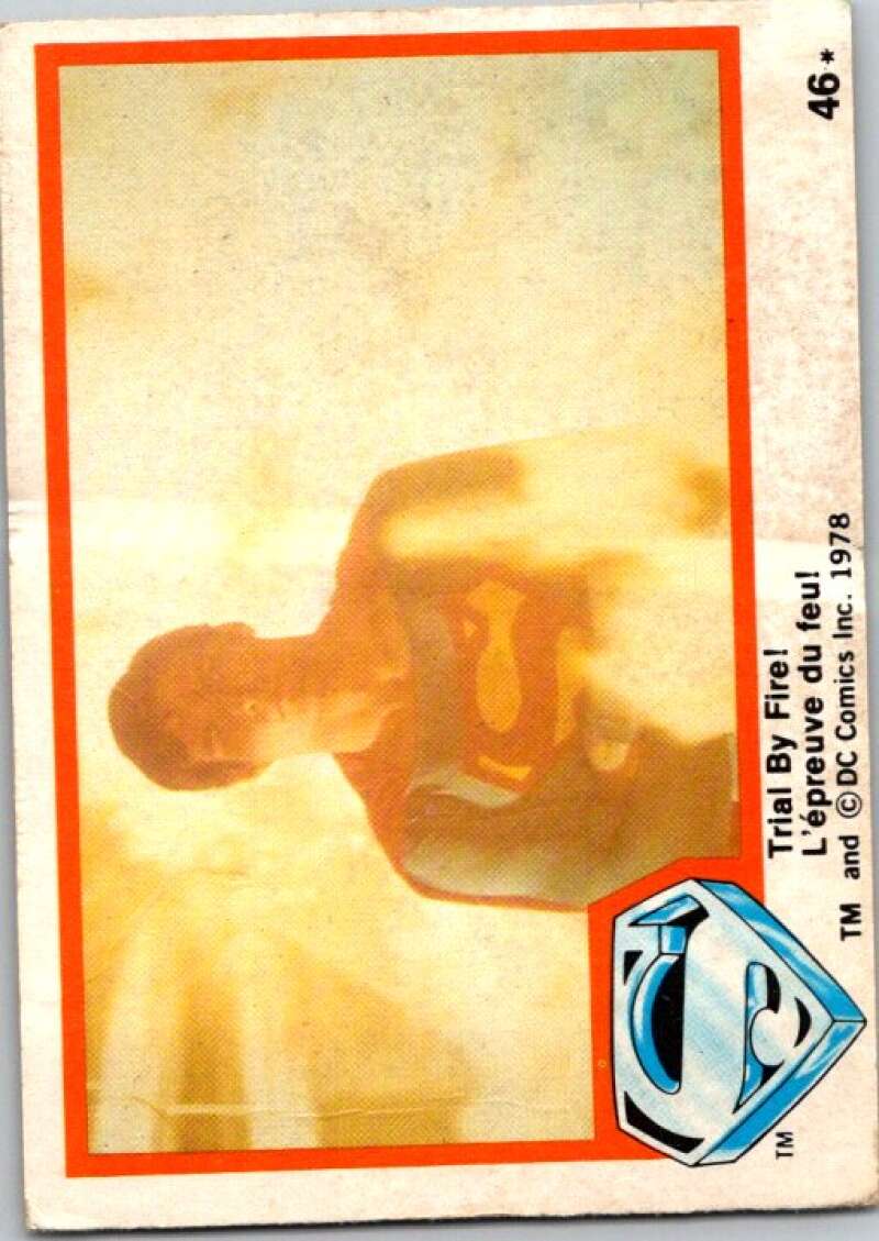 1978 OPC Superman #46 Trial By Fire!   V51841 Image 1
