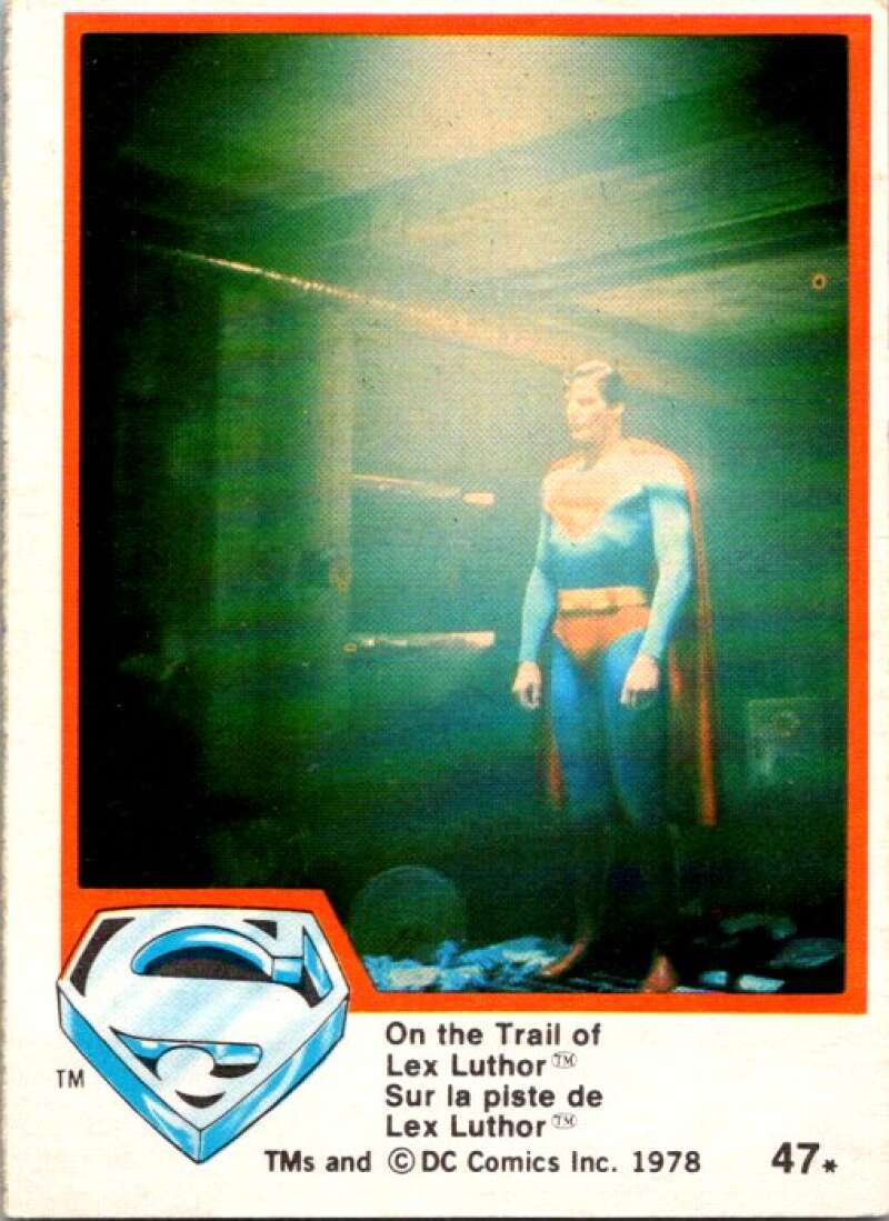 1978 OPC Superman #47 On the Trail of Lex Luthor   V51846 Image 1