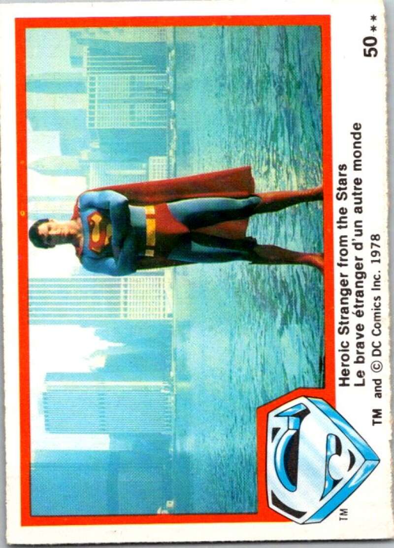 1978 OPC Superman #50 Heroic Stranger from Stars   V51858 Image 1