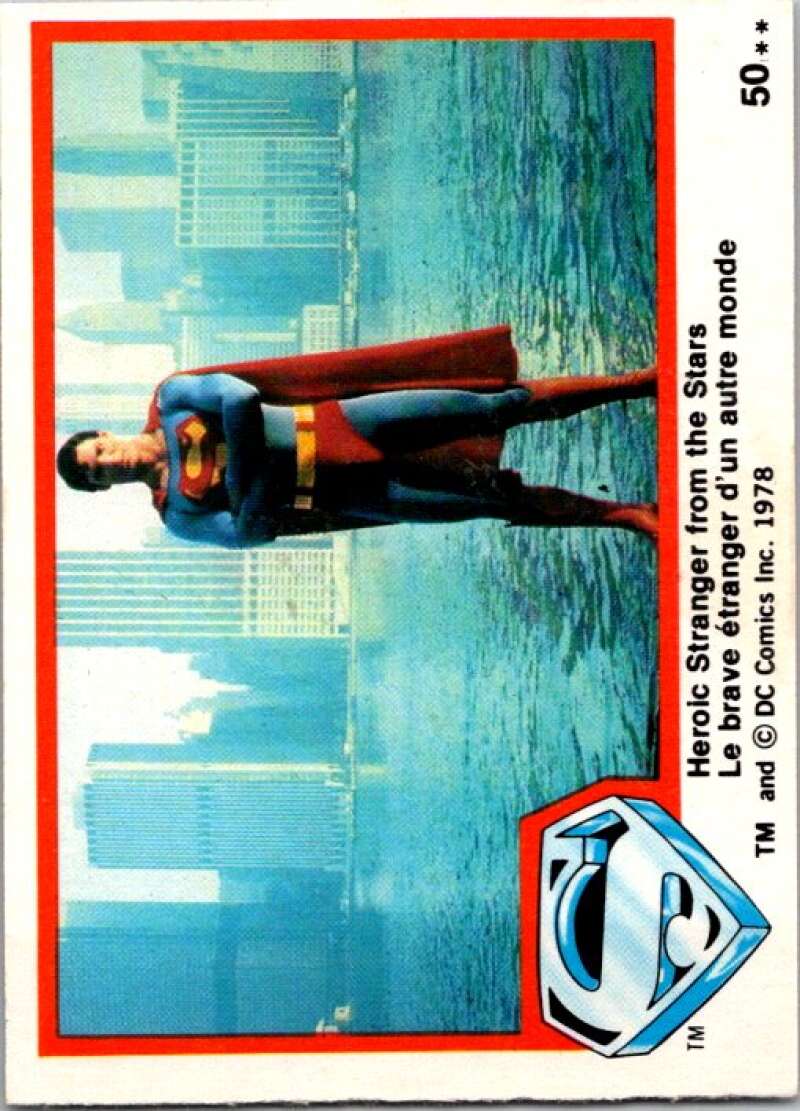 1978 OPC Superman #50 Heroic Stranger from Stars   V51859 Image 1