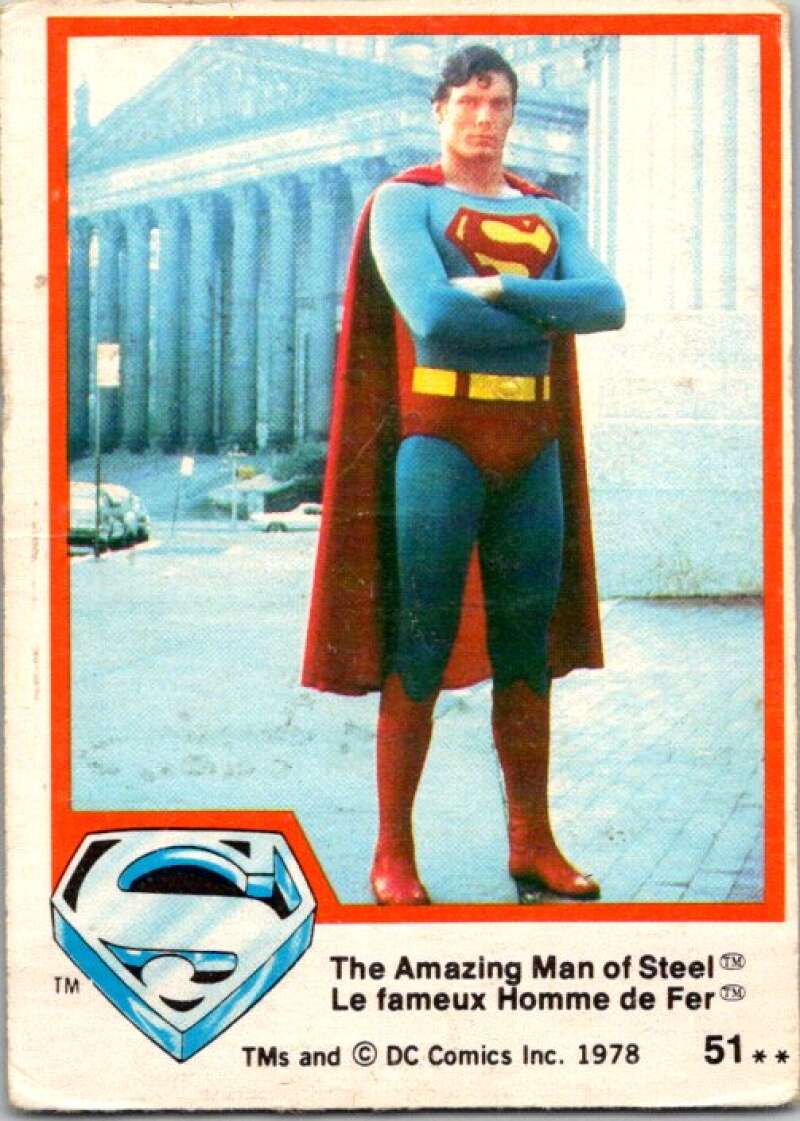 1978 OPC Superman #51 The Amazing Man of Steel   V51860 Image 1