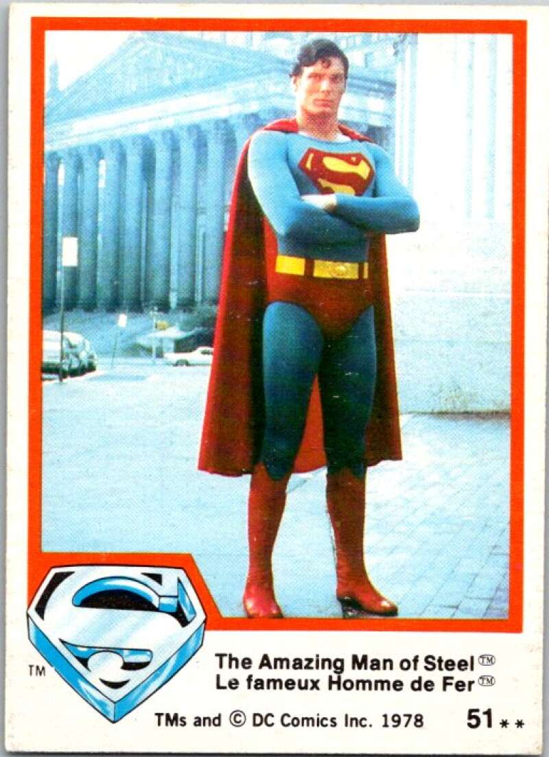1978 OPC Superman #51 The Amazing Man of Steel   V51861 Image 1