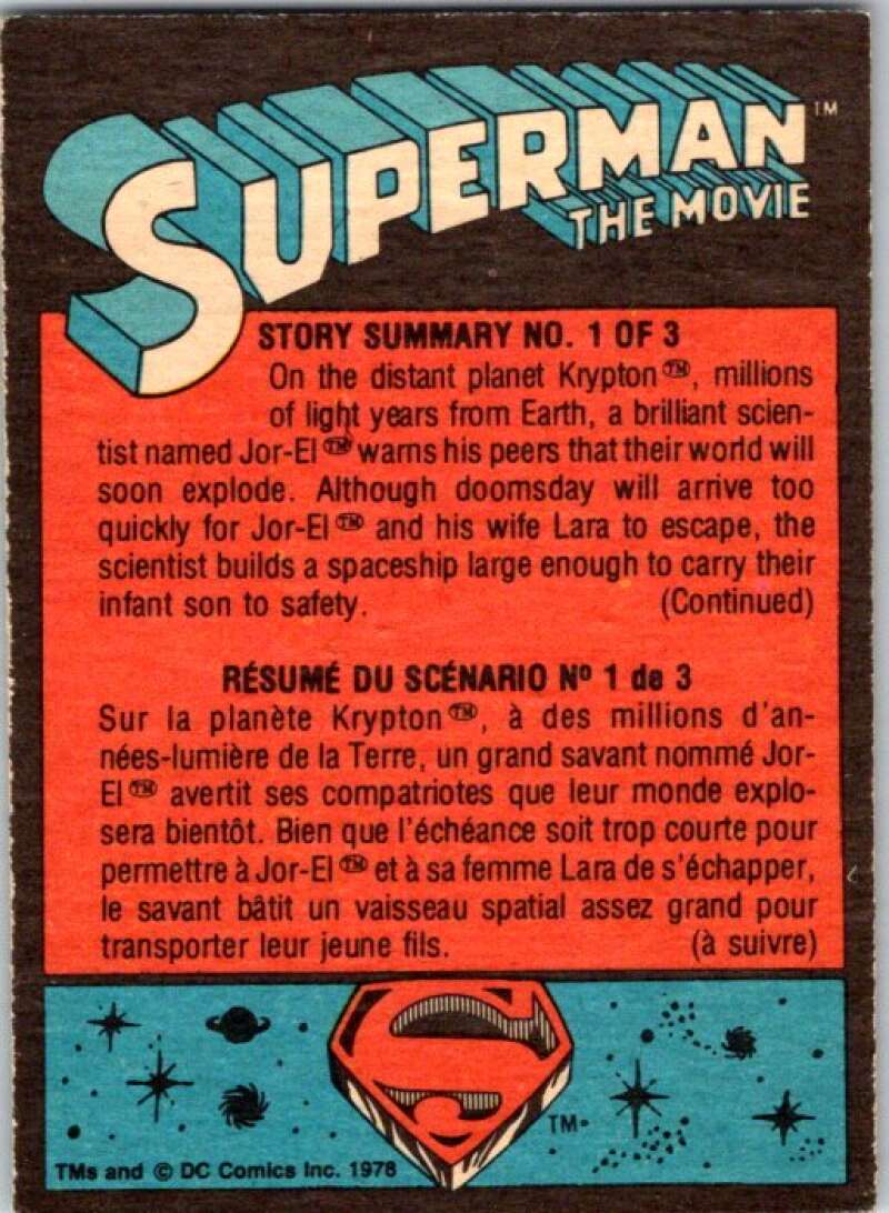 1978 OPC Superman #51 The Amazing Man of Steel   V51861 Image 2