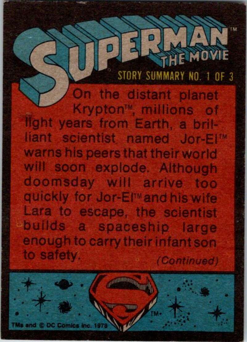 1978 Topps Superman #51 The Amazing Man of Steel   V51863 Image 2
