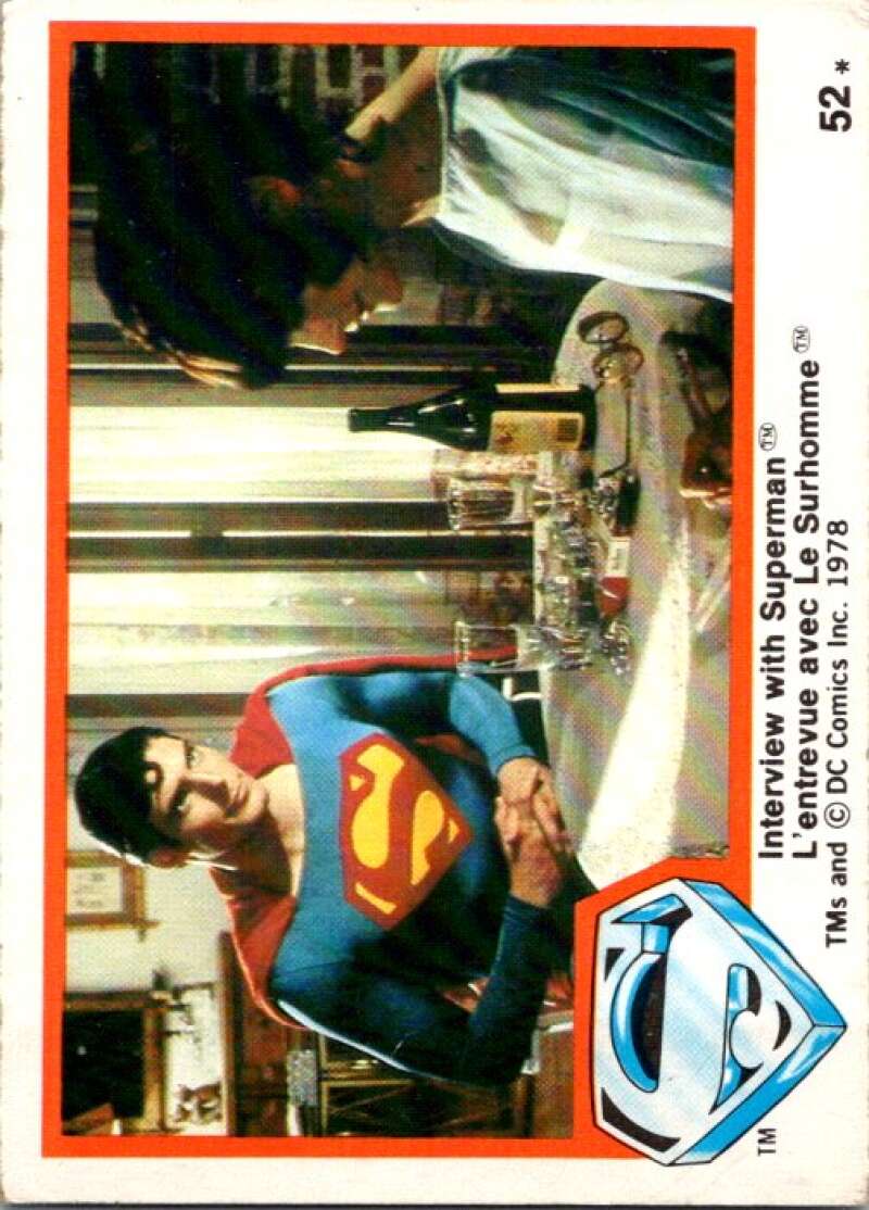 1978 OPC Superman #52 Interview with Superman   V51864 Image 1