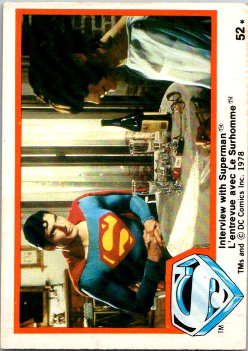 1978 OPC Superman #52 Interview with Superman   V51865 Image 1