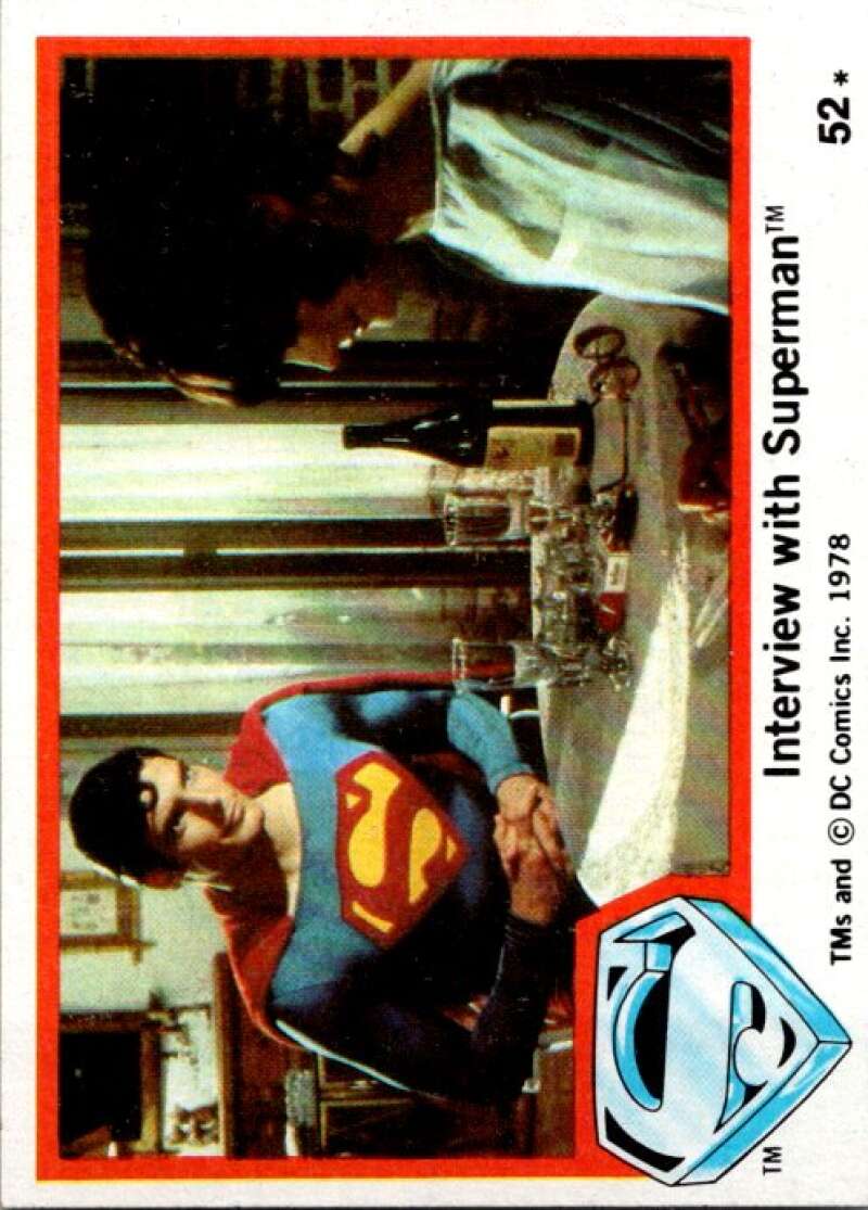 1978 Topps Superman #52 Interview with Superman   V51868 Image 1