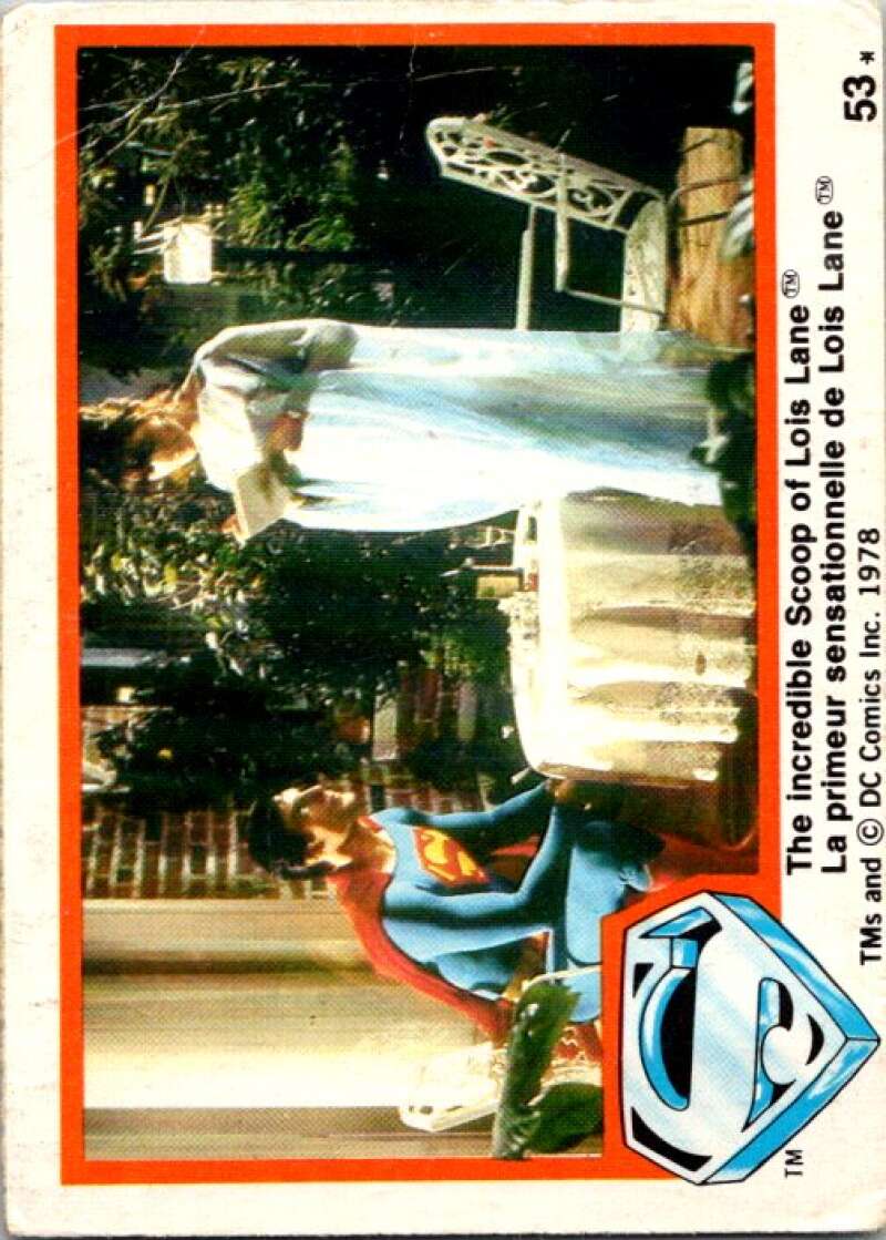 1978 OPC Superman #53 The incredible Scoop of Lois V51871 Image 1