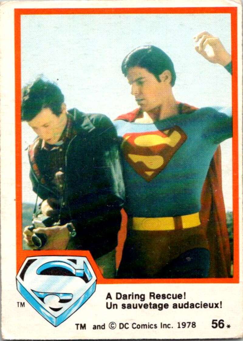 1978 OPC Superman #56 A Daring Rescue!   V51885 Image 1