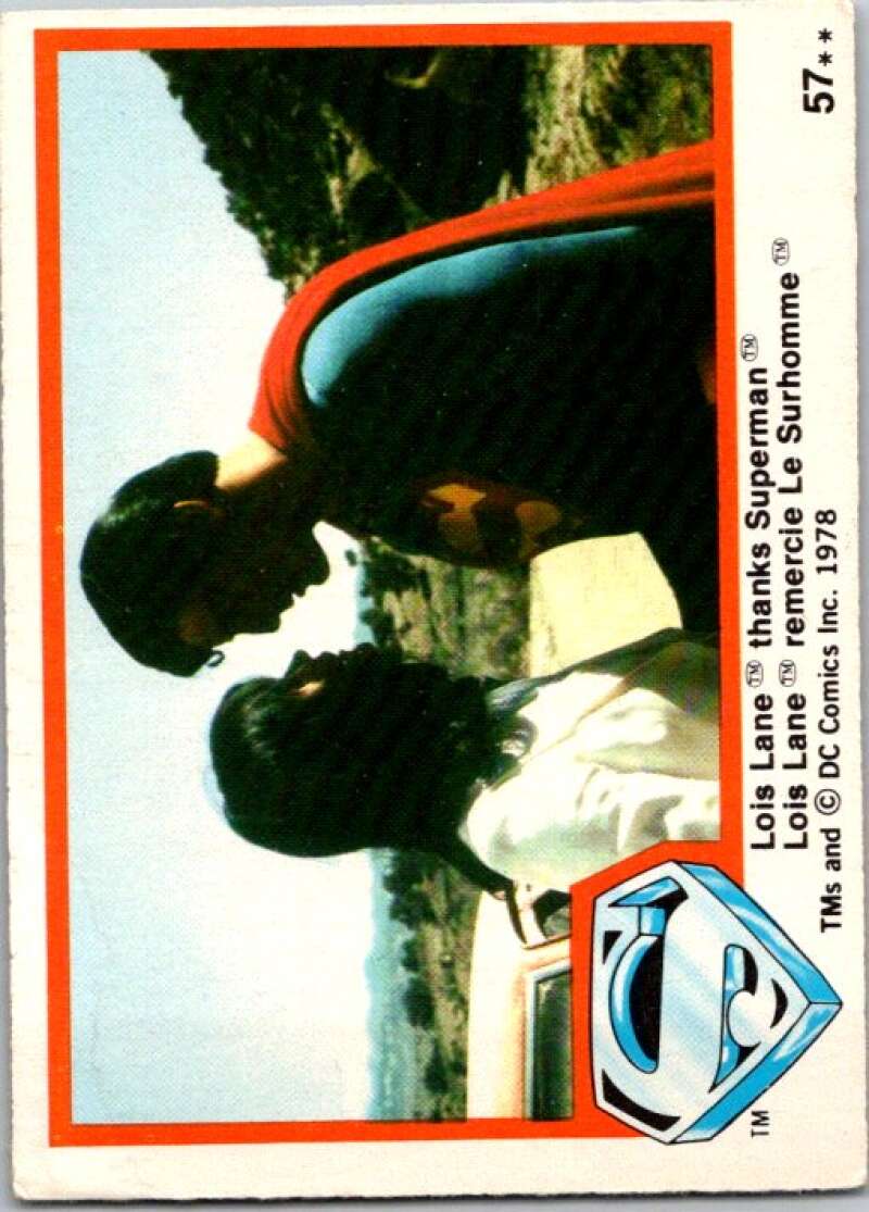 1978 OPC Superman #57 Lois Lane thanks Superman   V51888 Image 1