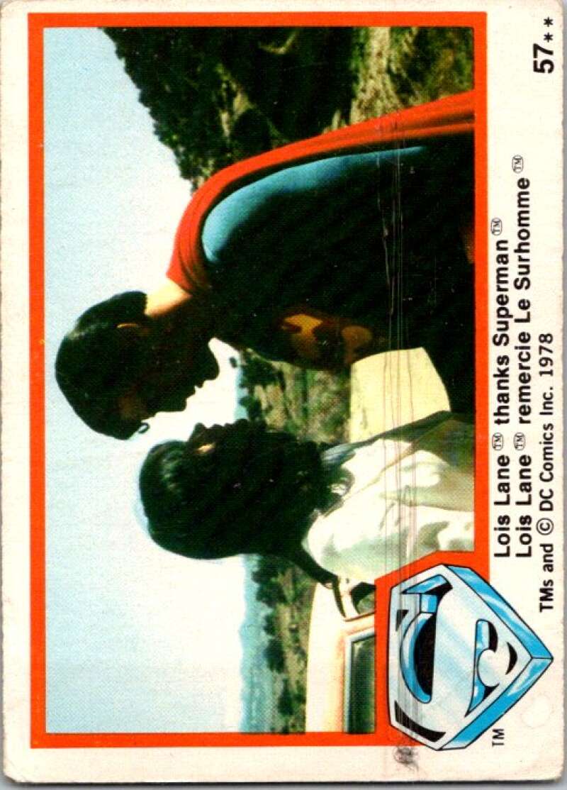 1978 OPC Superman #57 Lois Lane thanks Superman   V51889 Image 1