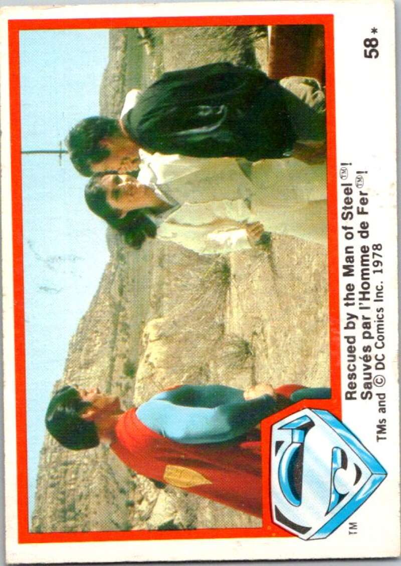1978 OPC Superman #58 Rescued by the Man of Steel!   V51894 Image 1