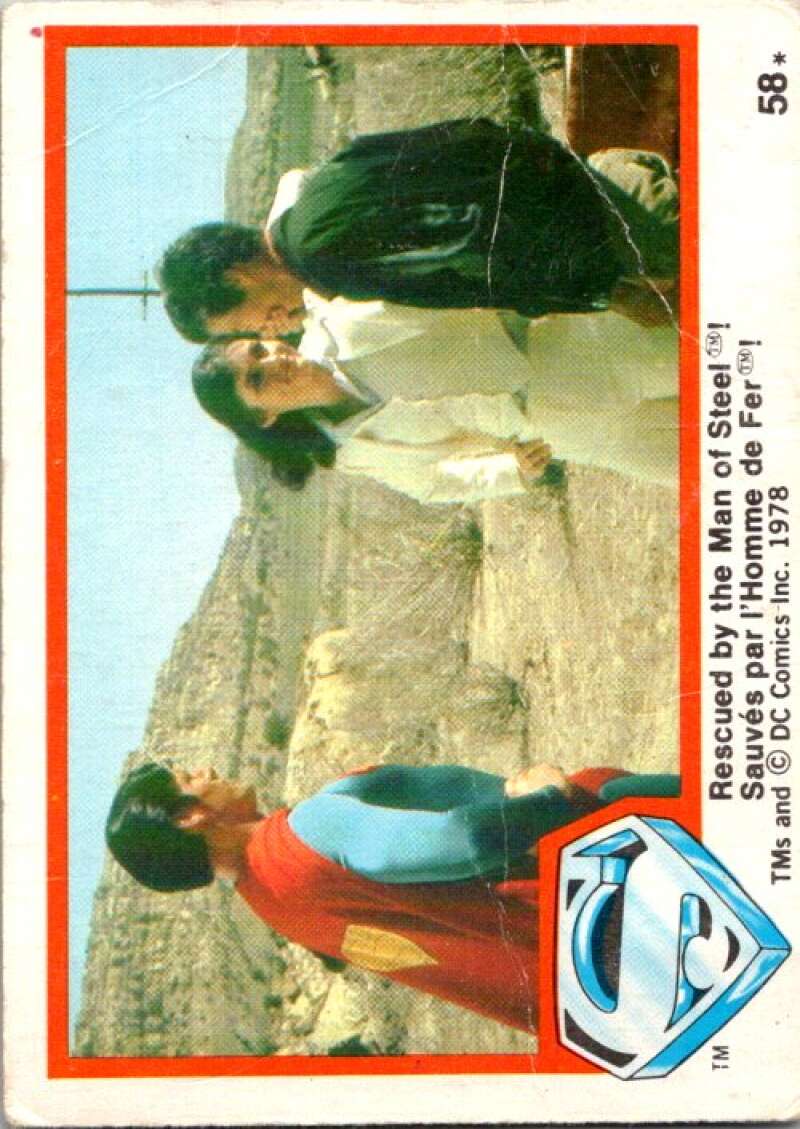 1978 OPC Superman #58 Rescued by the Man of Steel!   V51896 Image 1