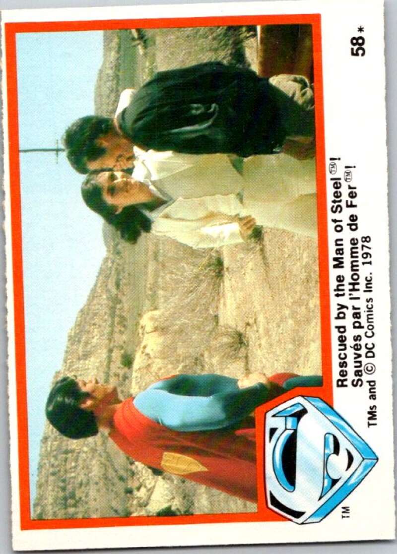 1978 OPC Superman #58 Rescued by the Man of Steel!   V51898 Image 1