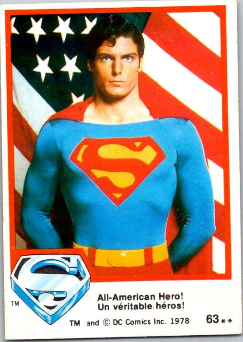 1978 OPC Superman #63 All-American Hero!   V51919 Image 1