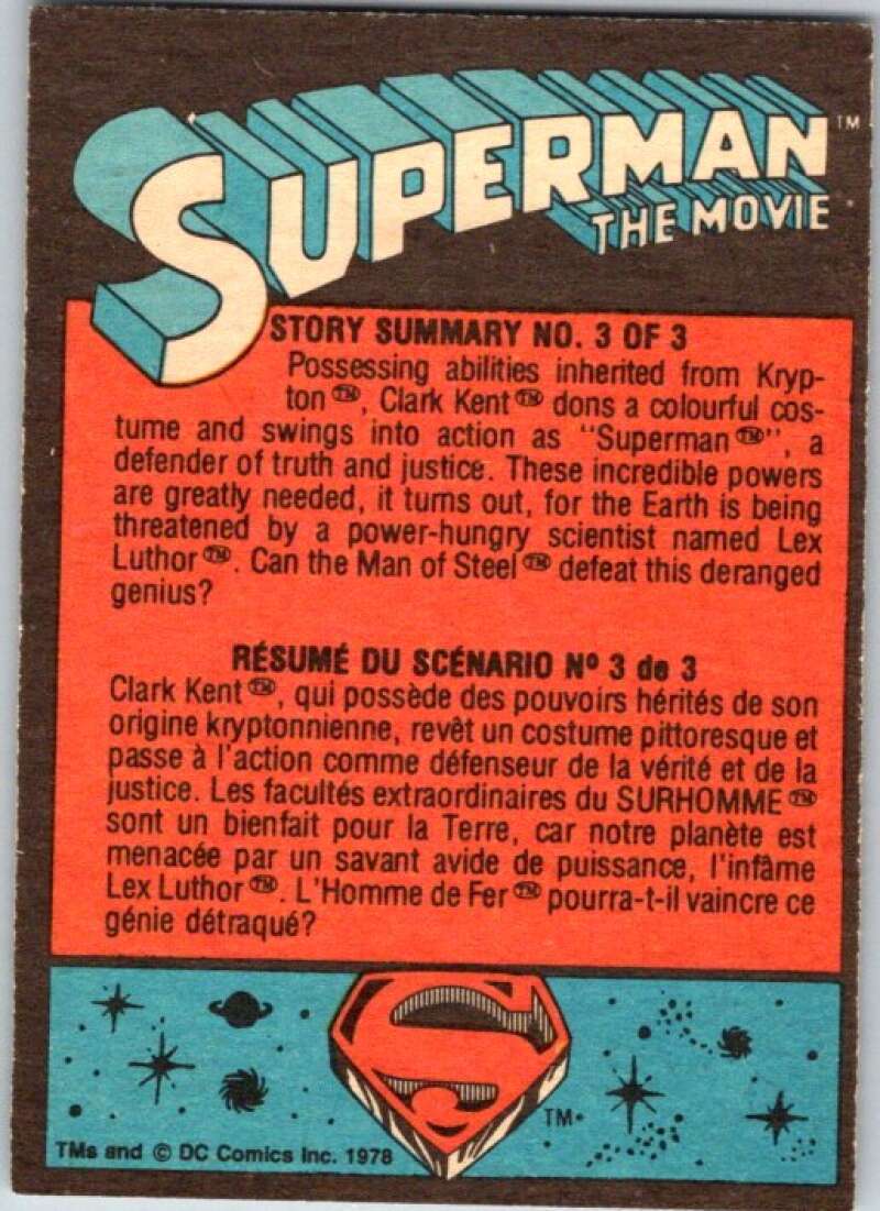 1978 OPC Superman #63 All-American Hero!   V51919 Image 2